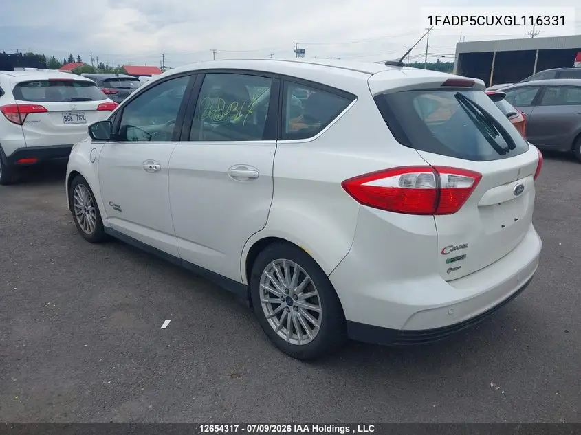 2016 FORD C-MAX VIN 1FADP5CUXGL116331 — фото 3
