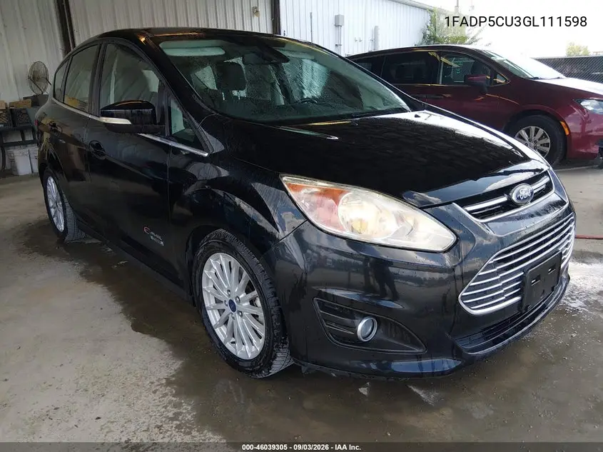 FORD C-MAX 2016, VIN 1FADP5CU3GL111598