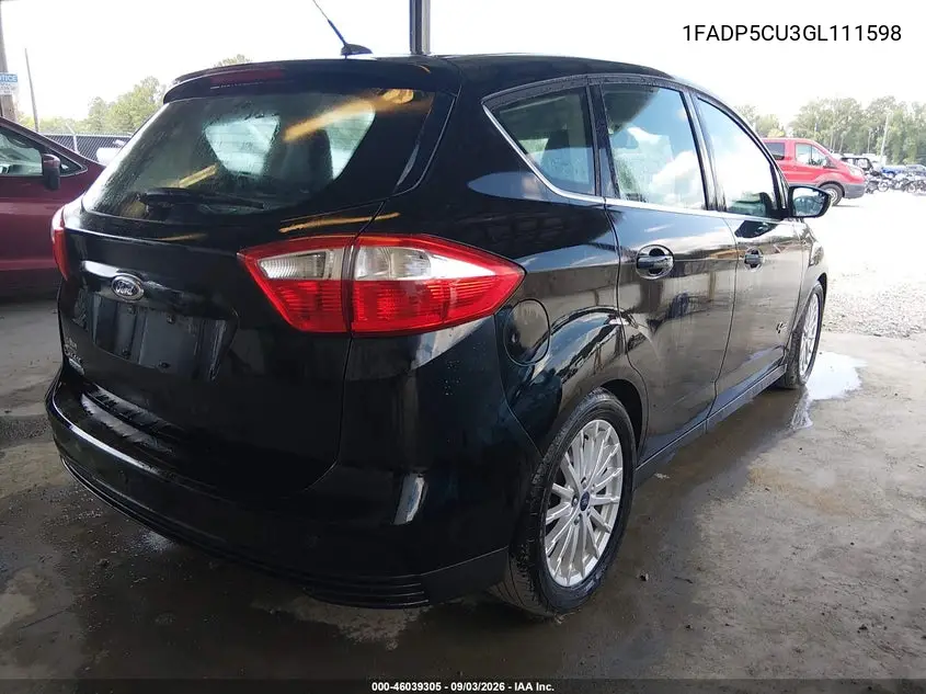 2016 FORD C-MAX VIN 1FADP5CU3GL111598 — фото 4