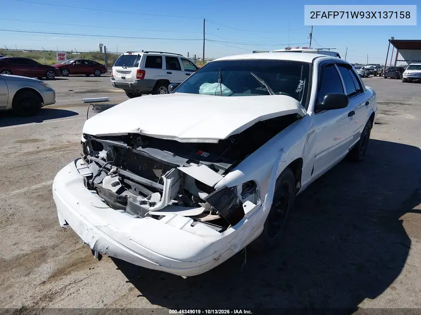 2003 FORD CROWN VICTORIA VIN 2FAFP71W93X137158 — фото 2