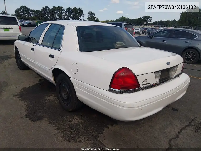 2004 FORD CROWN VICTORIA VIN 2FAFP73W34X136182 — фото 3