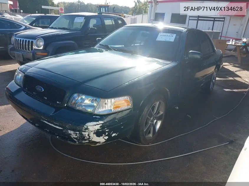 2009 FORD CROWN VICTORIA VIN 2FAHP71V49X134628 — фото 2