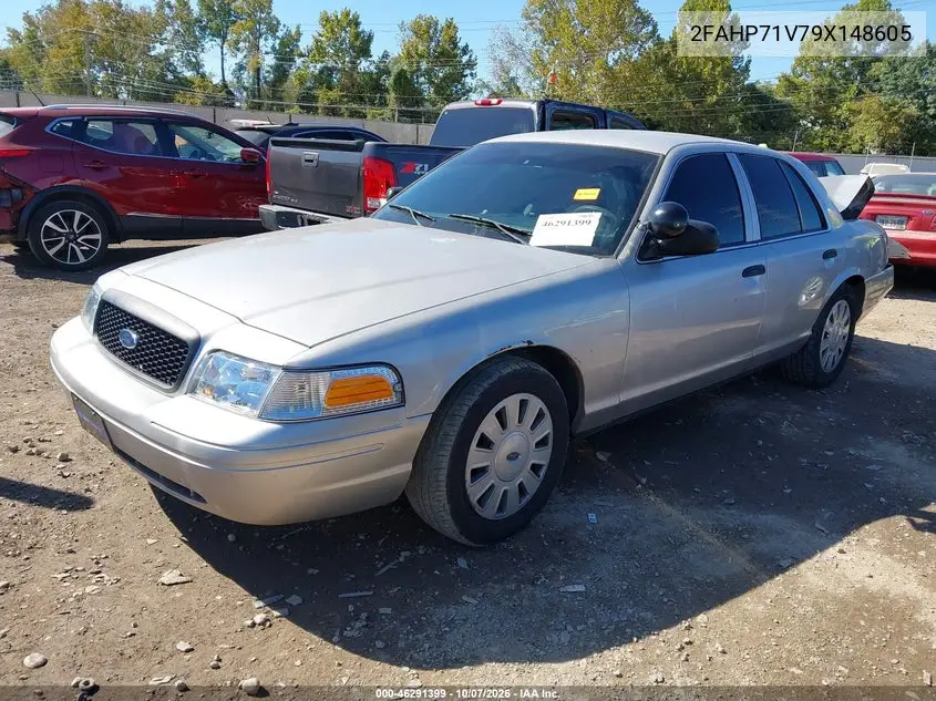 2009 FORD CROWN VICTORIA VIN 2FAHP71V79X148605 — фото 2