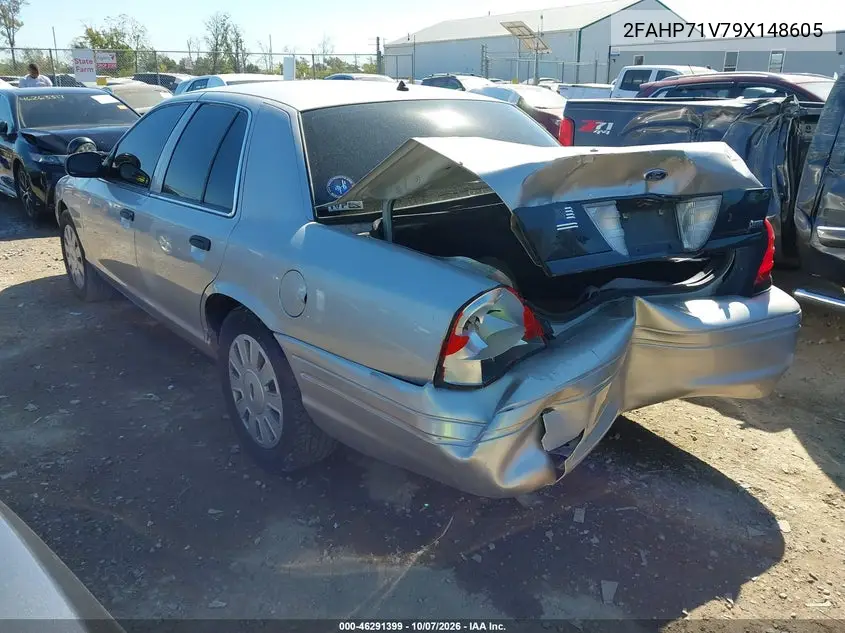 2009 FORD CROWN VICTORIA VIN 2FAHP71V79X148605 — фото 3
