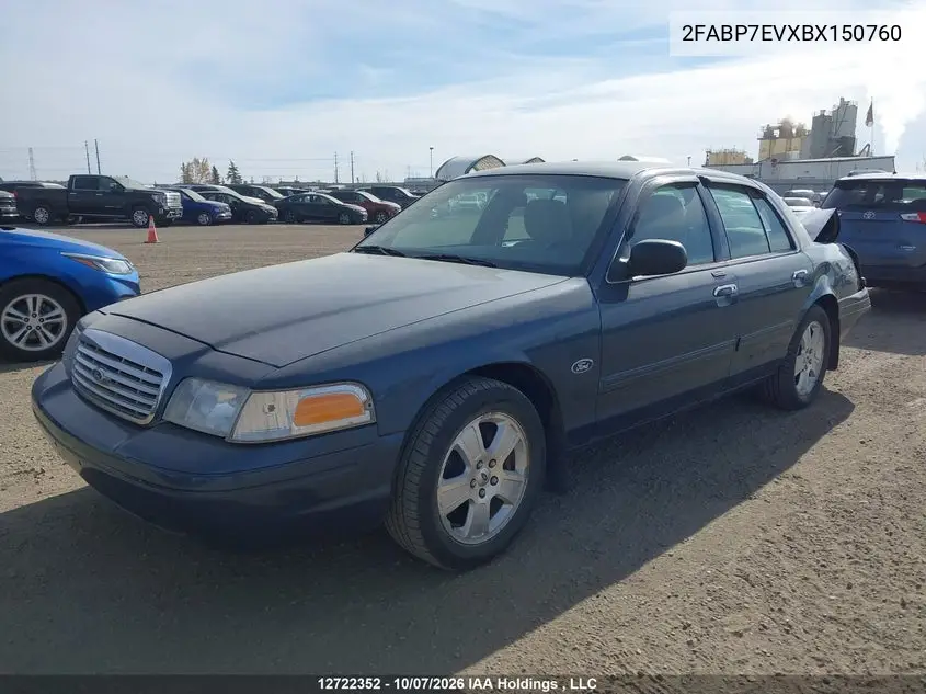 2011 FORD CROWN VICTORIA VIN 2FABP7EVXBX150760 — фото 2