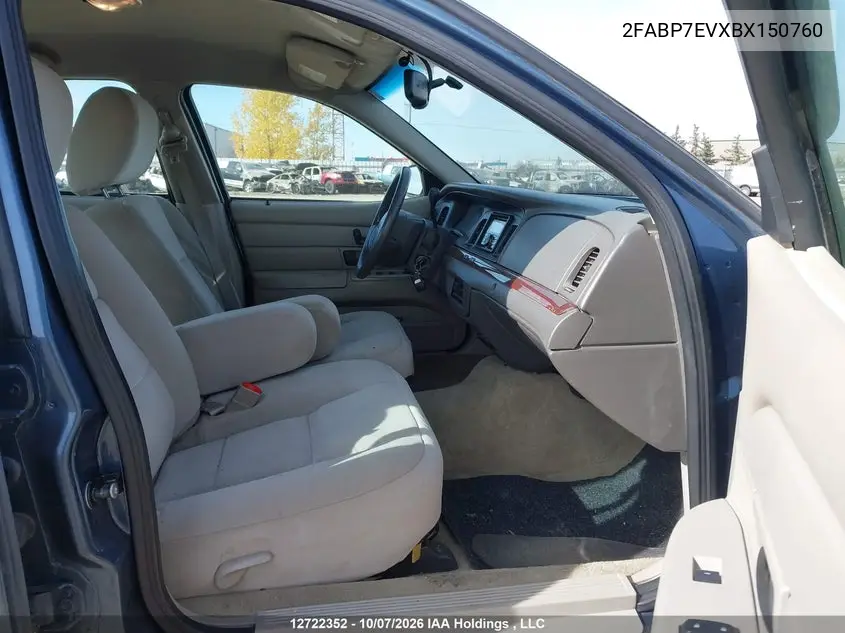 2011 FORD CROWN VICTORIA VIN 2FABP7EVXBX150760 — фото 5
