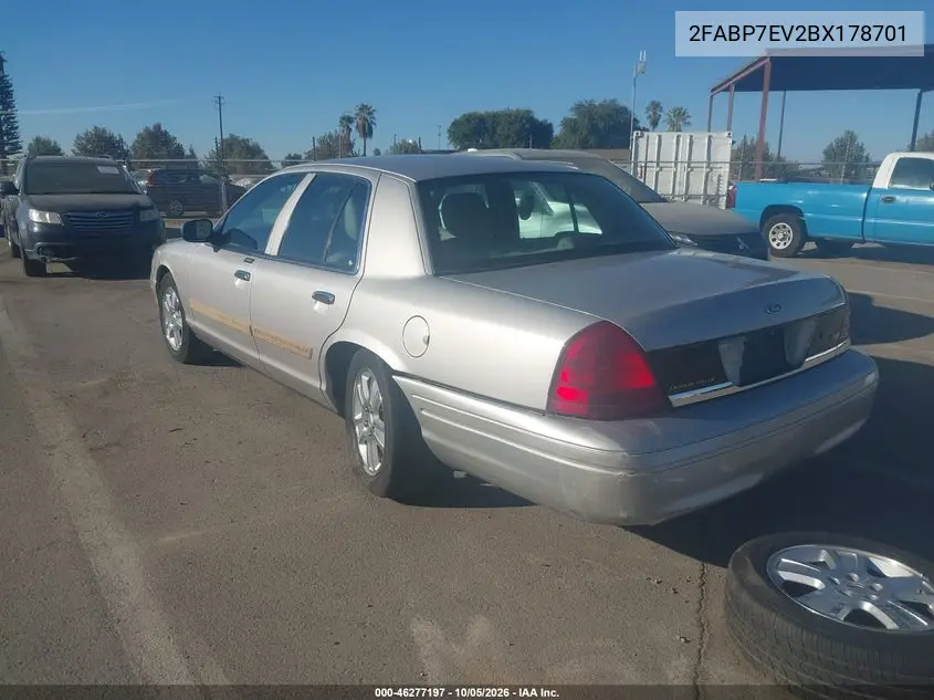 2011 FORD CROWN VICTORIA VIN 2FABP7EV2BX178701 — фото 3