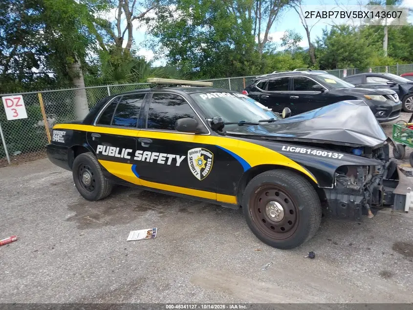 FORD CROWN VICTORIA 2011, VIN 2FABP7BV5BX143607