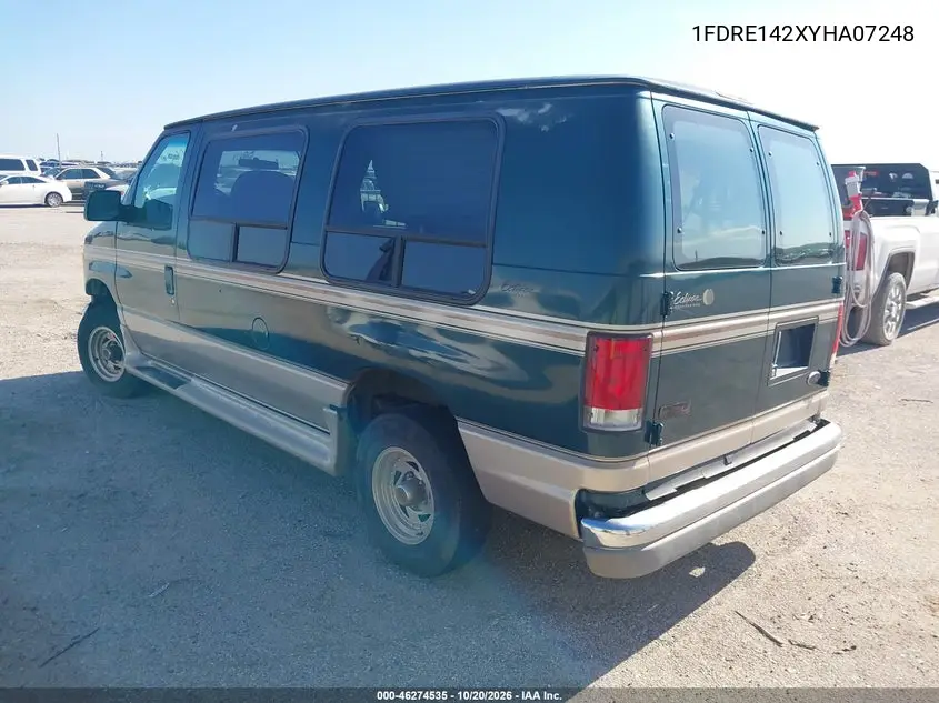 2000 FORD ECONOLINE VIN 1FDRE142XYHA07248 — фото 3