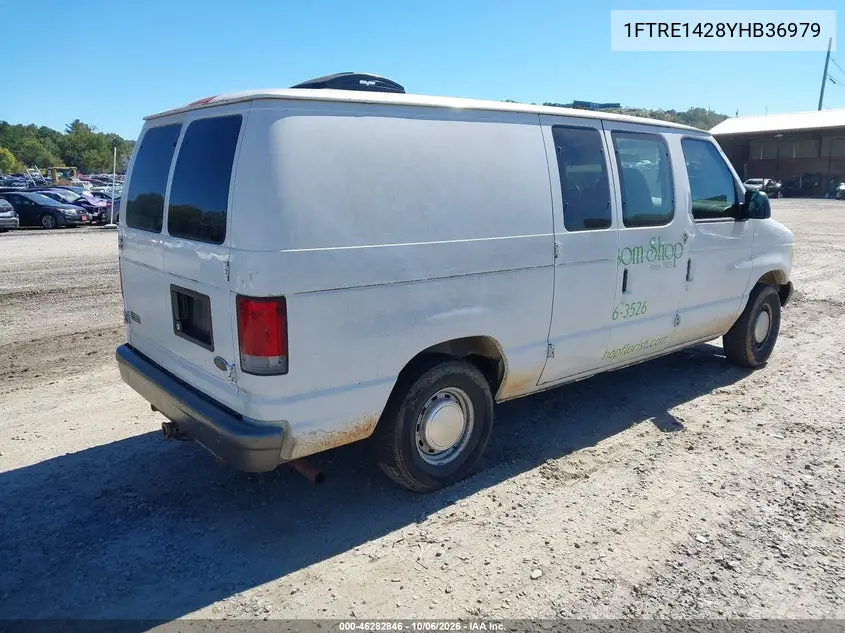 2000 FORD ECONOLINE VIN 1FTRE1428YHB36979 — фото 4