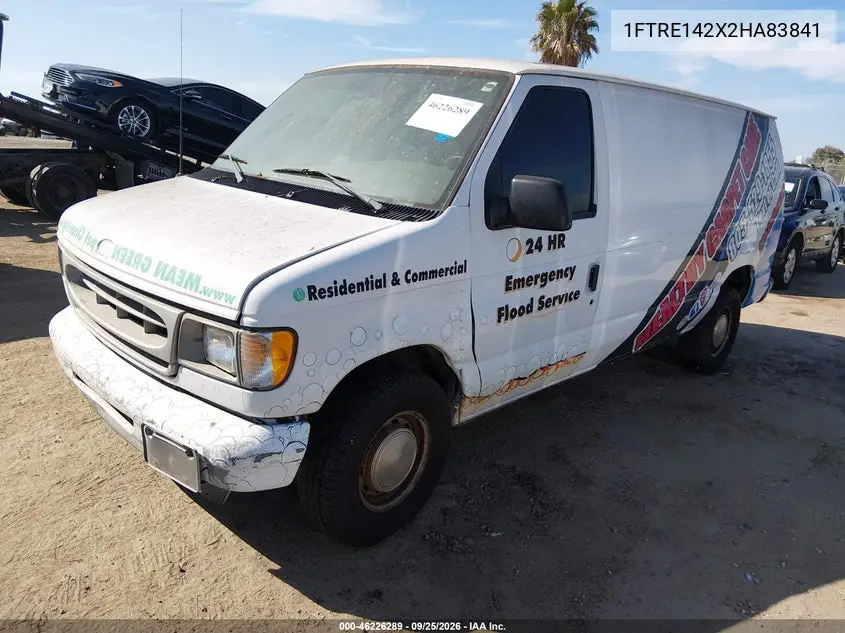 2002 FORD ECONOLINE VIN 1FTRE142X2HA83841 — фото 2