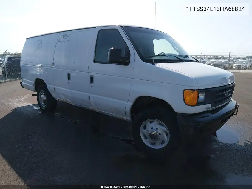 FORD ECONOLINE 2003, VIN 1FTSS34L13HA68824