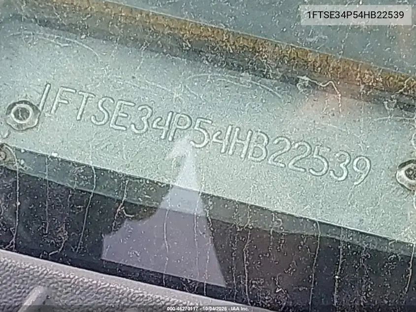 2004 FORD ECONOLINE VIN 1FTSE34P54HB22539 — фото 11