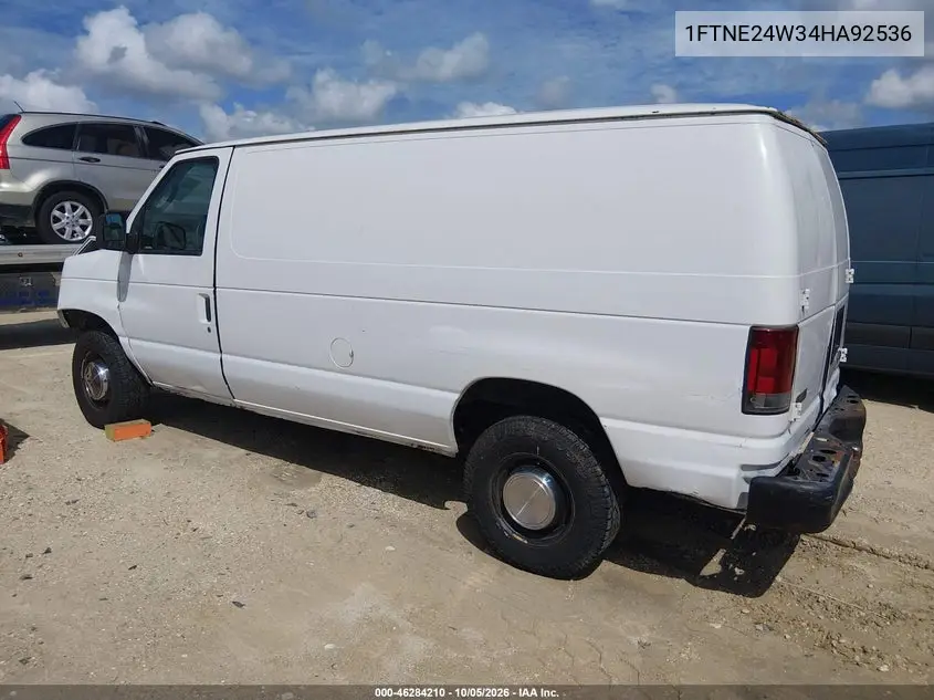 2004 FORD ECONOLINE VIN 1FTNE24W34HA92536 — фото 3