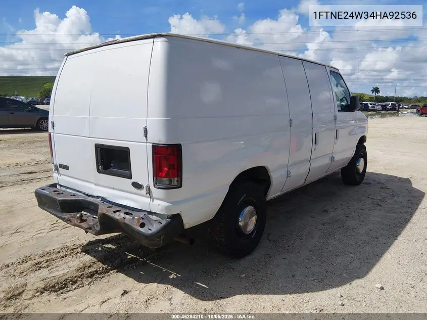 2004 FORD ECONOLINE VIN 1FTNE24W34HA92536 — фото 4