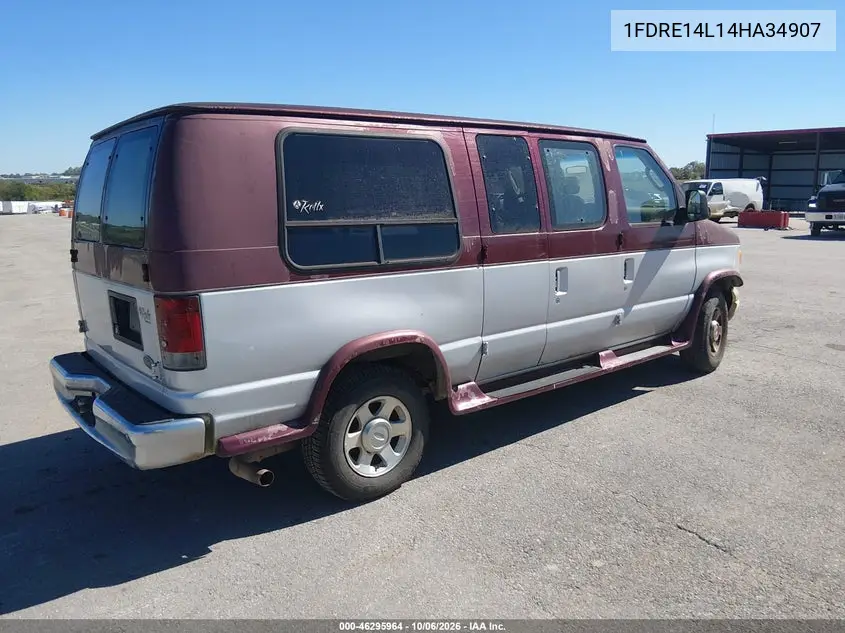 2004 FORD ECONOLINE VIN 1FDRE14L14HA34907 — фото 4