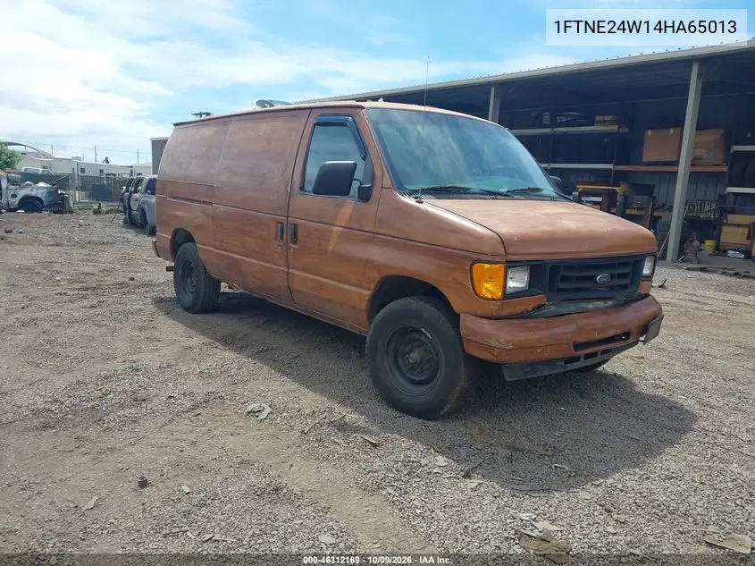FORD ECONOLINE 2004, VIN 1FTNE24W14HA65013