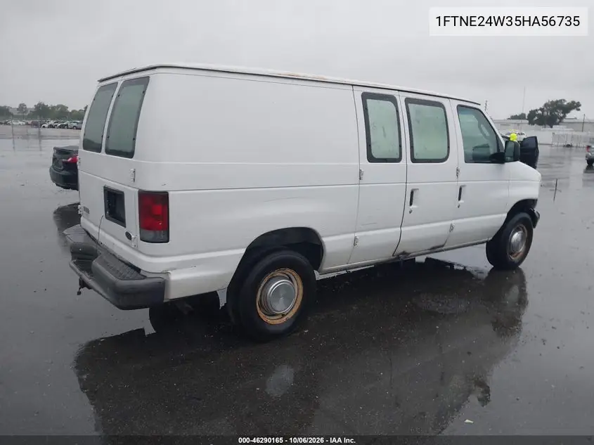2005 FORD ECONOLINE VIN 1FTNE24W35HA56735 — фото 4