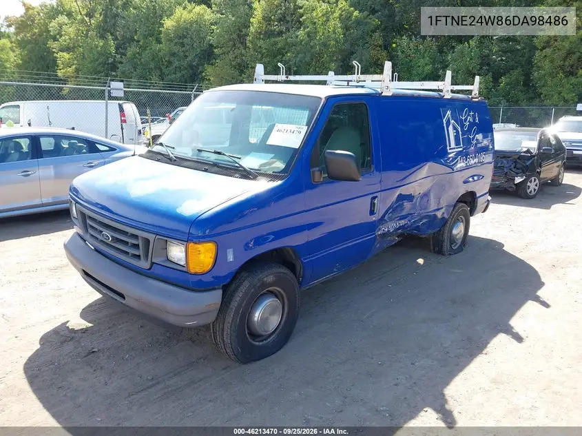 2006 FORD ECONOLINE VIN 1FTNE24W86DA98486 — фото 2