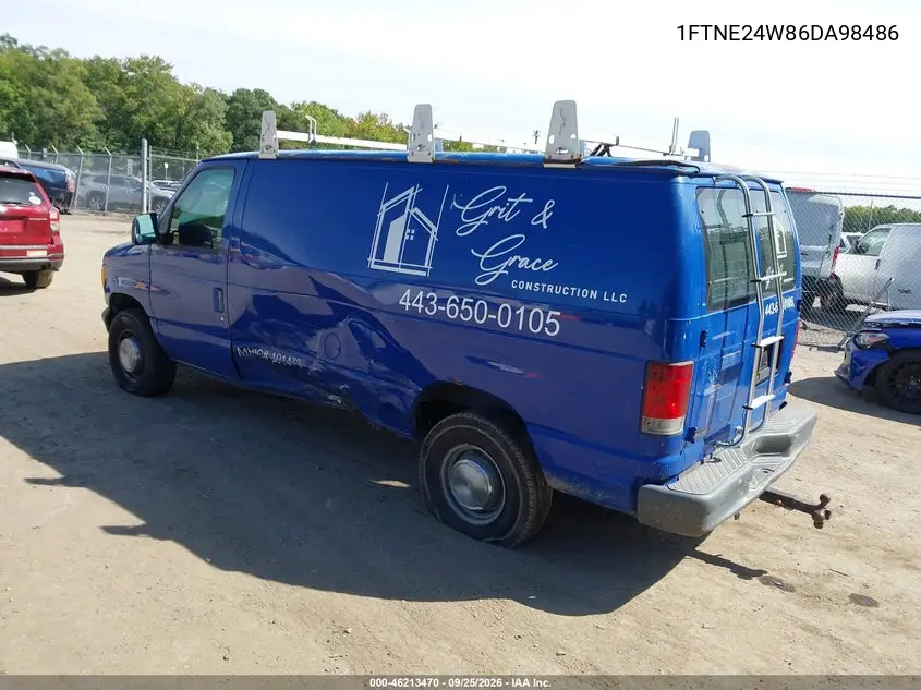 2006 FORD ECONOLINE VIN 1FTNE24W86DA98486 — фото 3