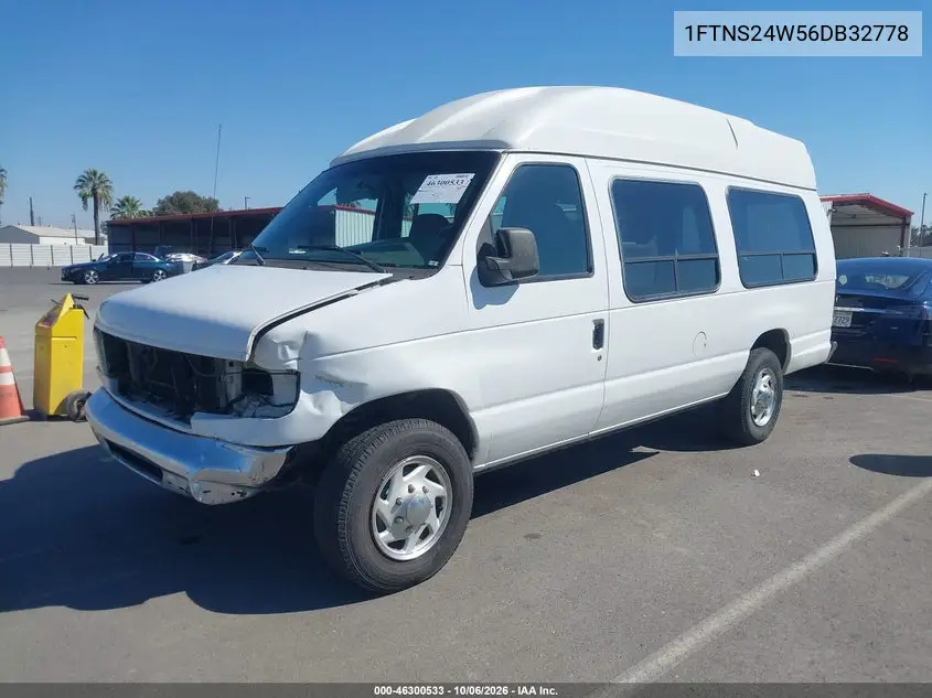 2006 FORD ECONOLINE VIN 1FTNS24W56DB32778 — фото 2