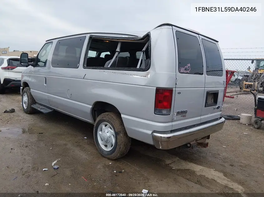 2009 FORD ECONOLINE VIN 1FBNE31L59DA40246 — фото 3