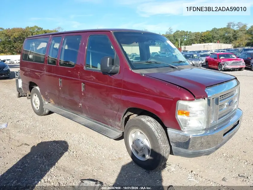 FORD ECONOLINE 2010, VIN 1FDNE3BL2ADA59010