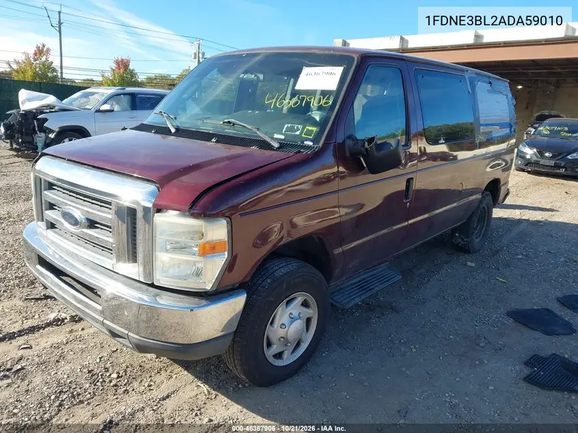 2010 FORD ECONOLINE VIN 1FDNE3BL2ADA59010 — фото 2