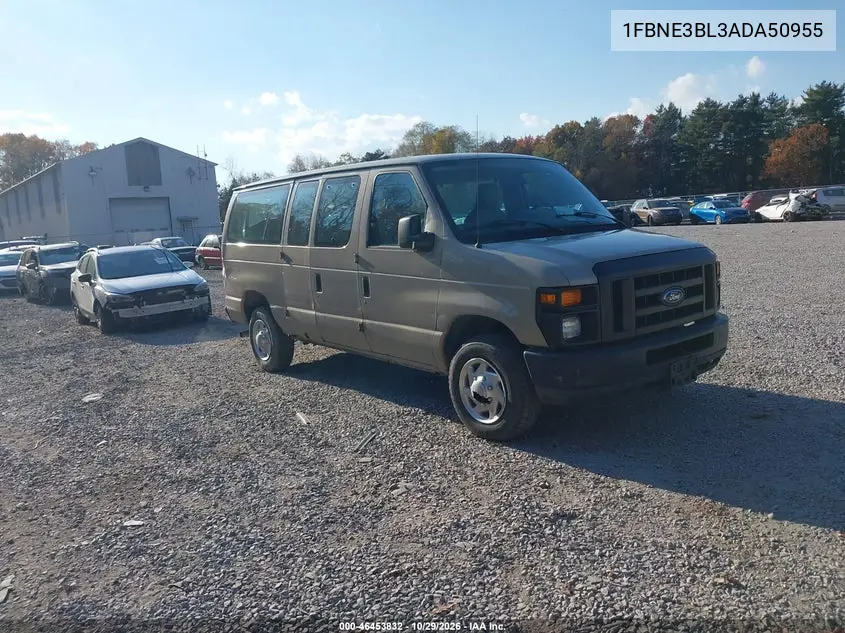 FORD ECONOLINE 2010, VIN 1FBNE3BL3ADA50955