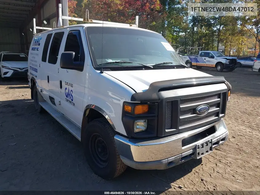 FORD ECONOLINE 2011, VIN 1FTNE2EW4BDA47012