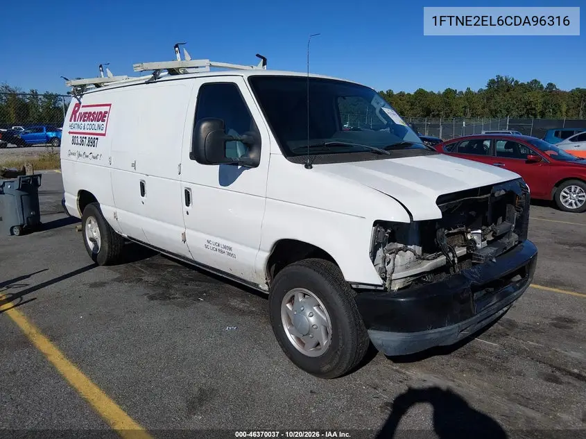 FORD ECONOLINE 2012, VIN 1FTNE2EL6CDA96316