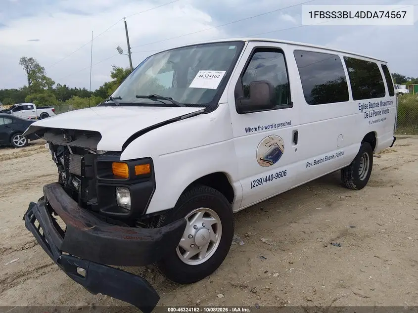 2013 FORD ECONOLINE VIN 1FBSS3BL4DDA74567 — фото 2