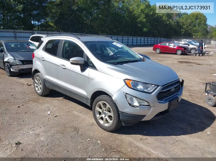 FORD ECOSPORT 2018, VIN MAJ6P1UL2JC173931