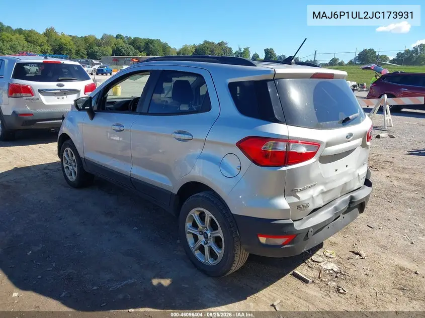 2018 FORD ECOSPORT VIN MAJ6P1UL2JC173931 — фото 3