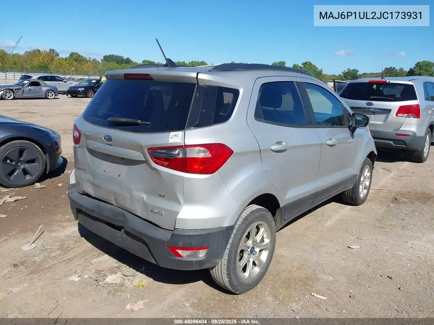 2018 FORD ECOSPORT VIN MAJ6P1UL2JC173931 — фото 4