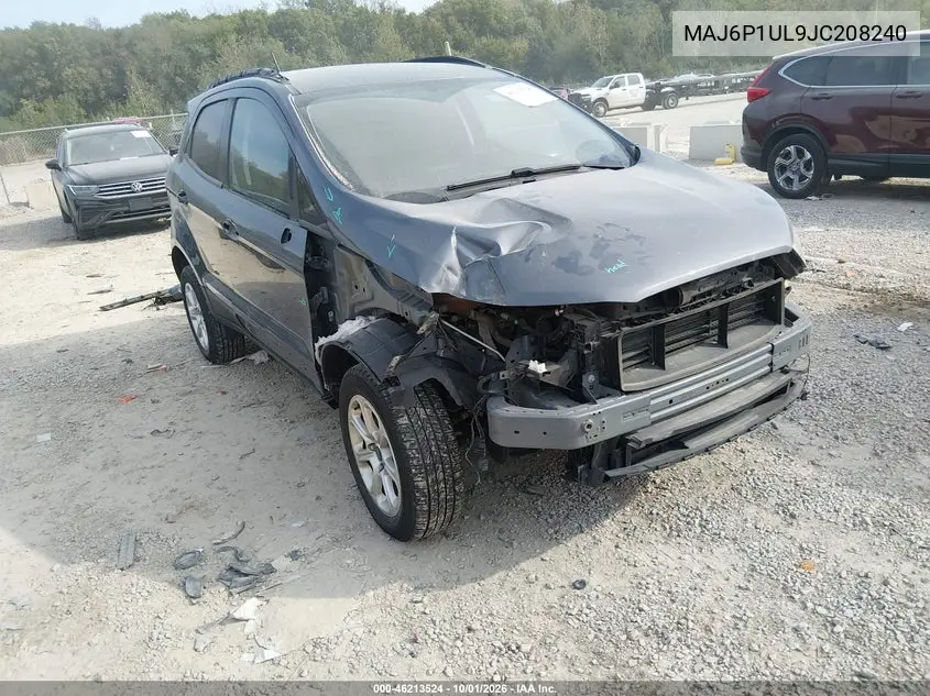 FORD ECOSPORT 2018, VIN MAJ6P1UL9JC208240
