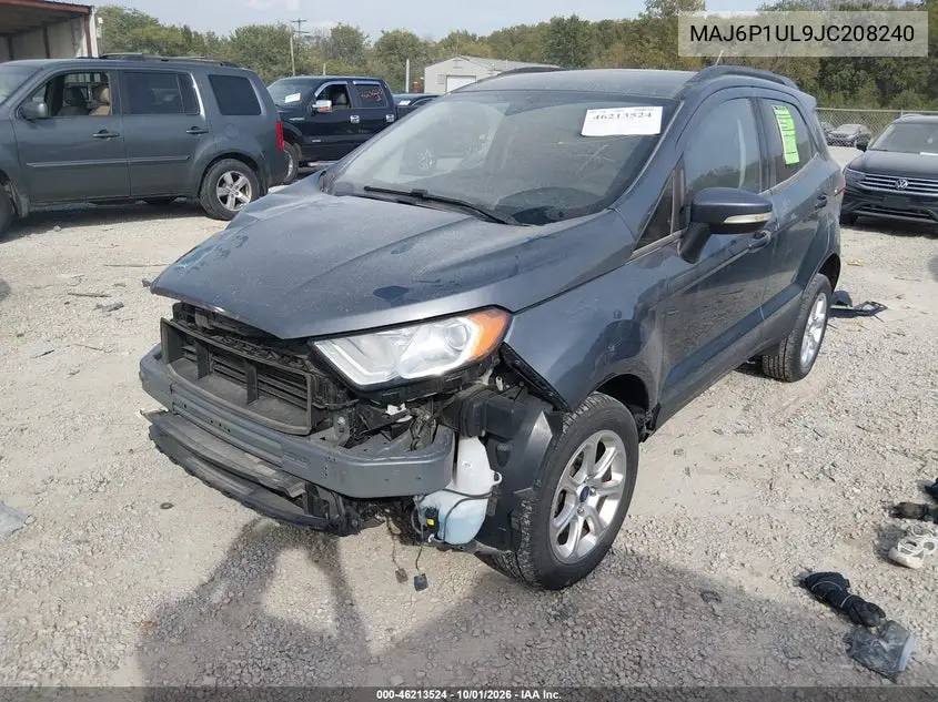 2018 FORD ECOSPORT VIN MAJ6P1UL9JC208240 — фото 2