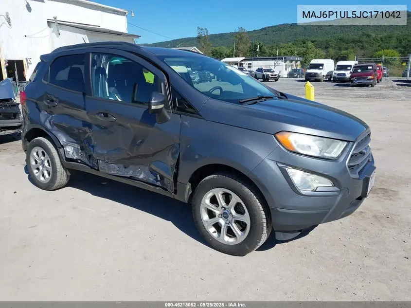 FORD ECOSPORT 2018, VIN MAJ6P1UL5JC171042