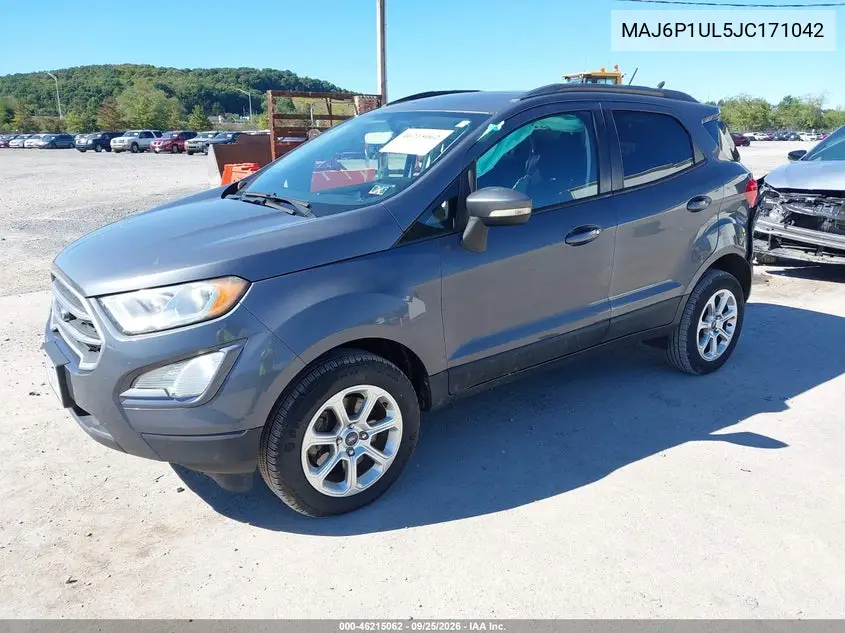 2018 FORD ECOSPORT VIN MAJ6P1UL5JC171042 — фото 2