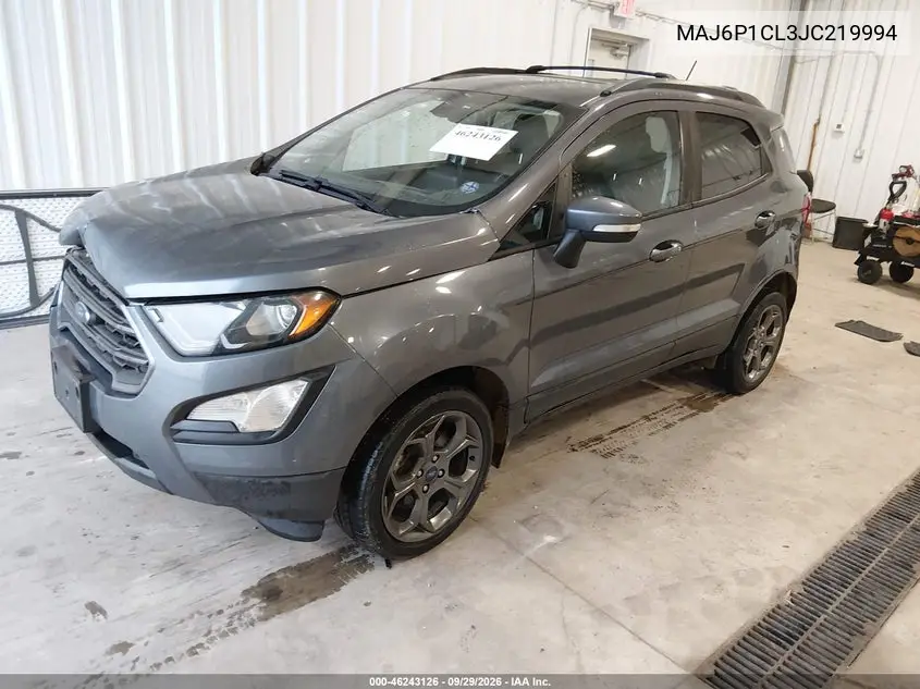2018 FORD ECOSPORT VIN MAJ6P1CL3JC219994 — фото 2