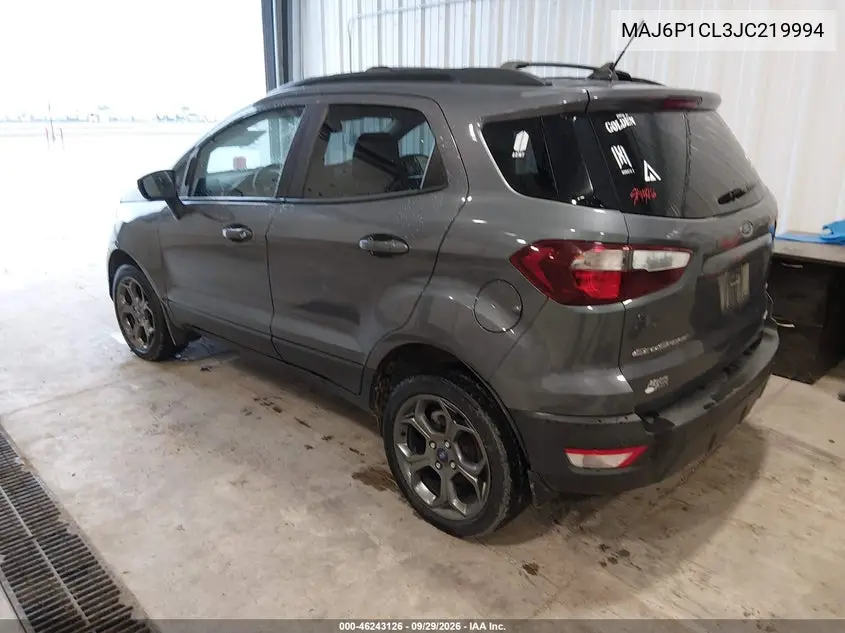 2018 FORD ECOSPORT VIN MAJ6P1CL3JC219994 — фото 3