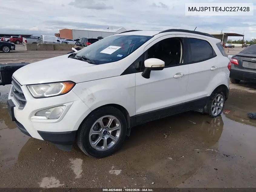2018 FORD ECOSPORT VIN MAJ3P1TE4JC227428 — фото 2