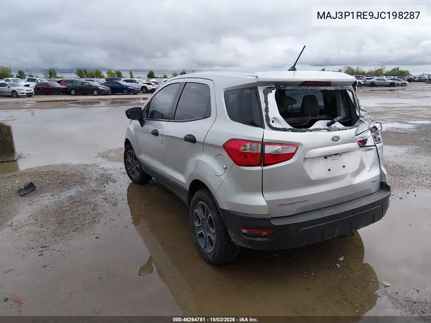 2018 FORD ECOSPORT VIN MAJ3P1RE9JC198287 — фото 3