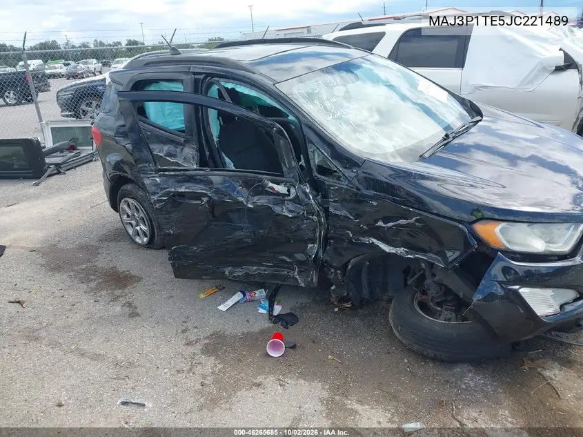 FORD ECOSPORT 2018, VIN MAJ3P1TE5JC221489