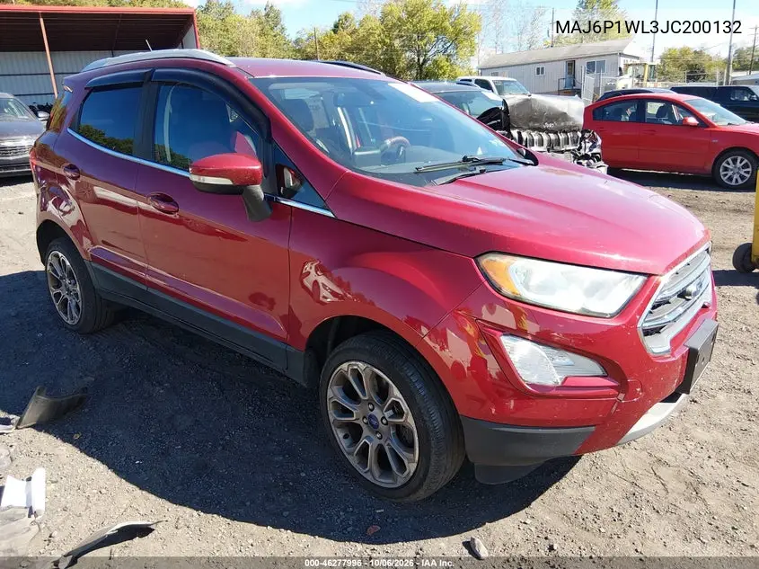 FORD ECOSPORT 2018, VIN MAJ6P1WL3JC200132