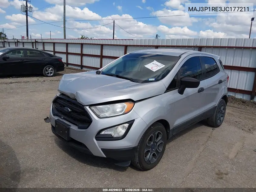 2018 FORD ECOSPORT VIN MAJ3P1RE3JC177211 — фото 2
