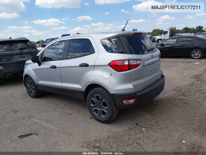 2018 FORD ECOSPORT VIN MAJ3P1RE3JC177211 — фото 3