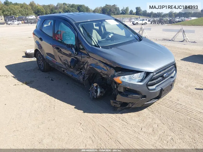 FORD ECOSPORT 2018, VIN MAJ3P1RE4JC184393