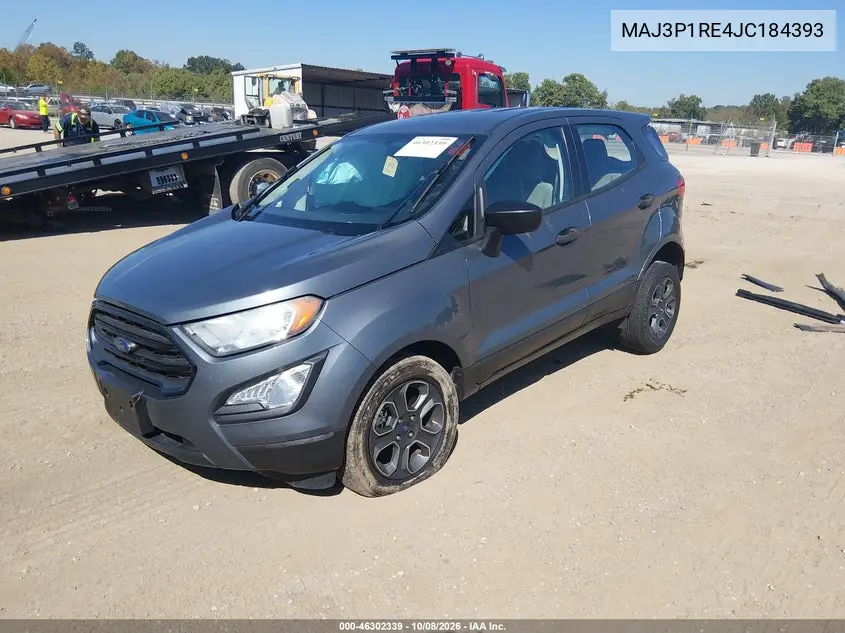 2018 FORD ECOSPORT VIN MAJ3P1RE4JC184393 — фото 2