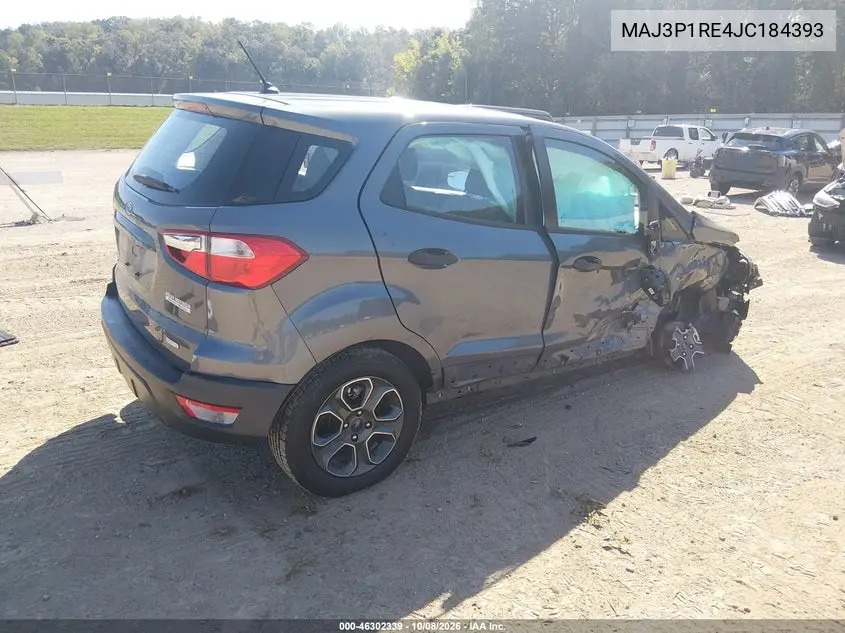 2018 FORD ECOSPORT VIN MAJ3P1RE4JC184393 — фото 4
